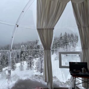 winter weather outside of dome