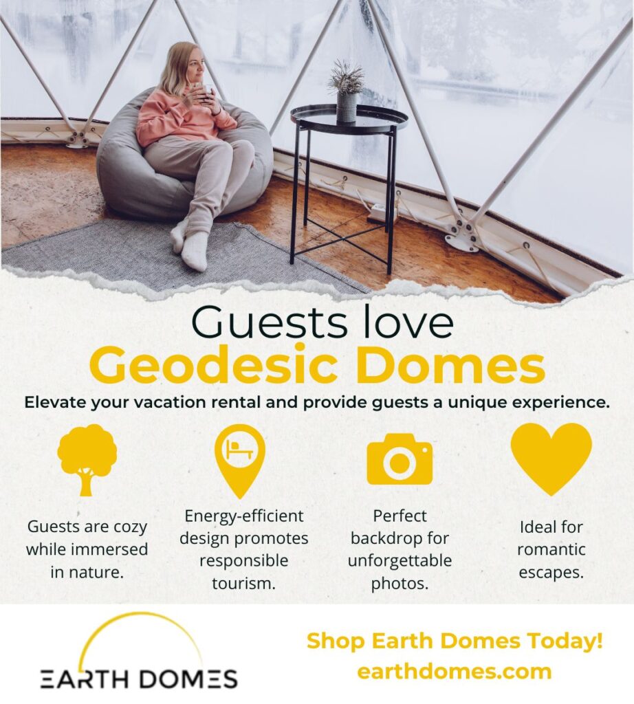 guests love geodesic domes infographic